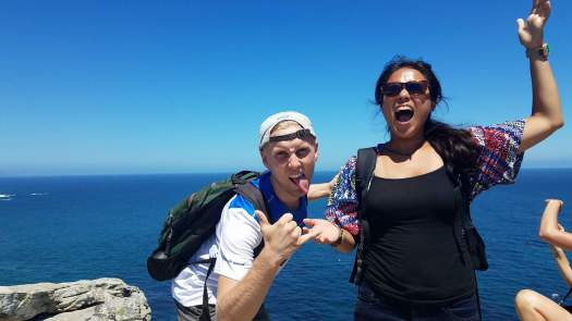 Classic John and Kaari travel pic